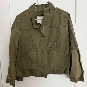 Anthropologie Khaki/Army Green Utility Jacket NWOT